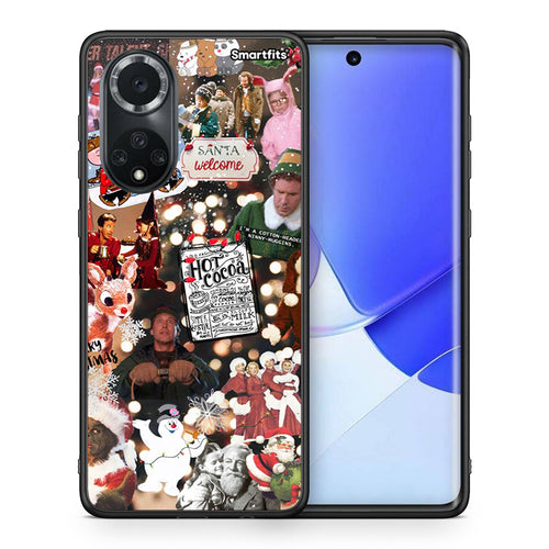 Θήκη Huawei Nova 9/Honor 50 Xmas Movies από τη Smartfits με σχέδιο στο πίσω μέρος και μαύρο περίβλημα | Huawei Nova 9/Honor 50 Xmas Movies case with colorful back and black bezels
