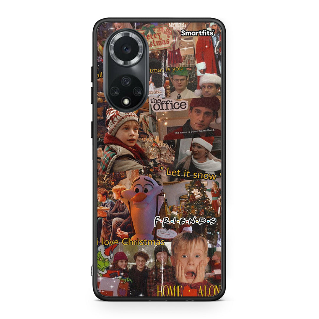 Huawei Nova 9/Honor 50 Xmas Wishes θήκη από τη Smartfits με σχέδιο στο πίσω μέρος και μαύρο περίβλημα | Smartphone case with colorful back and black bezels by Smartfits