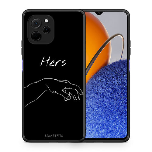 Θήκη Huawei Nova Y61 Aesthetic Love 1 από τη Smartfits με σχέδιο στο πίσω μέρος και μαύρο περίβλημα | Huawei Nova Y61 Aesthetic Love 1 Case with Colorful Back and Black Bezels