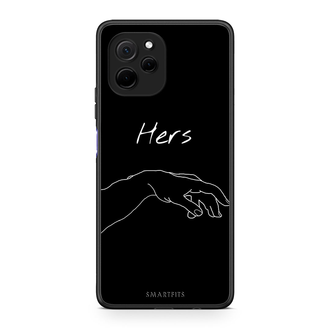 Θήκη Huawei Nova Y61 Aesthetic Love 1 από τη Smartfits με σχέδιο στο πίσω μέρος και μαύρο περίβλημα | Huawei Nova Y61 Aesthetic Love 1 Case with Colorful Back and Black Bezels