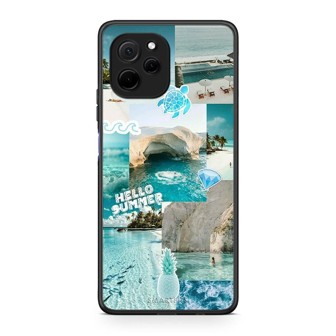 Θήκη Huawei Nova Y61 Aesthetic Summer από τη Smartfits με σχέδιο στο πίσω μέρος και μαύρο περίβλημα | Huawei Nova Y61 Aesthetic Summer Case with Colorful Back and Black Bezels