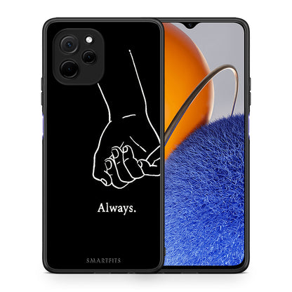 Θήκη Huawei Nova Y61 Always & Forever 1 από τη Smartfits με σχέδιο στο πίσω μέρος και μαύρο περίβλημα | Huawei Nova Y61 Always & Forever 1 Case with Colorful Back and Black Bezels