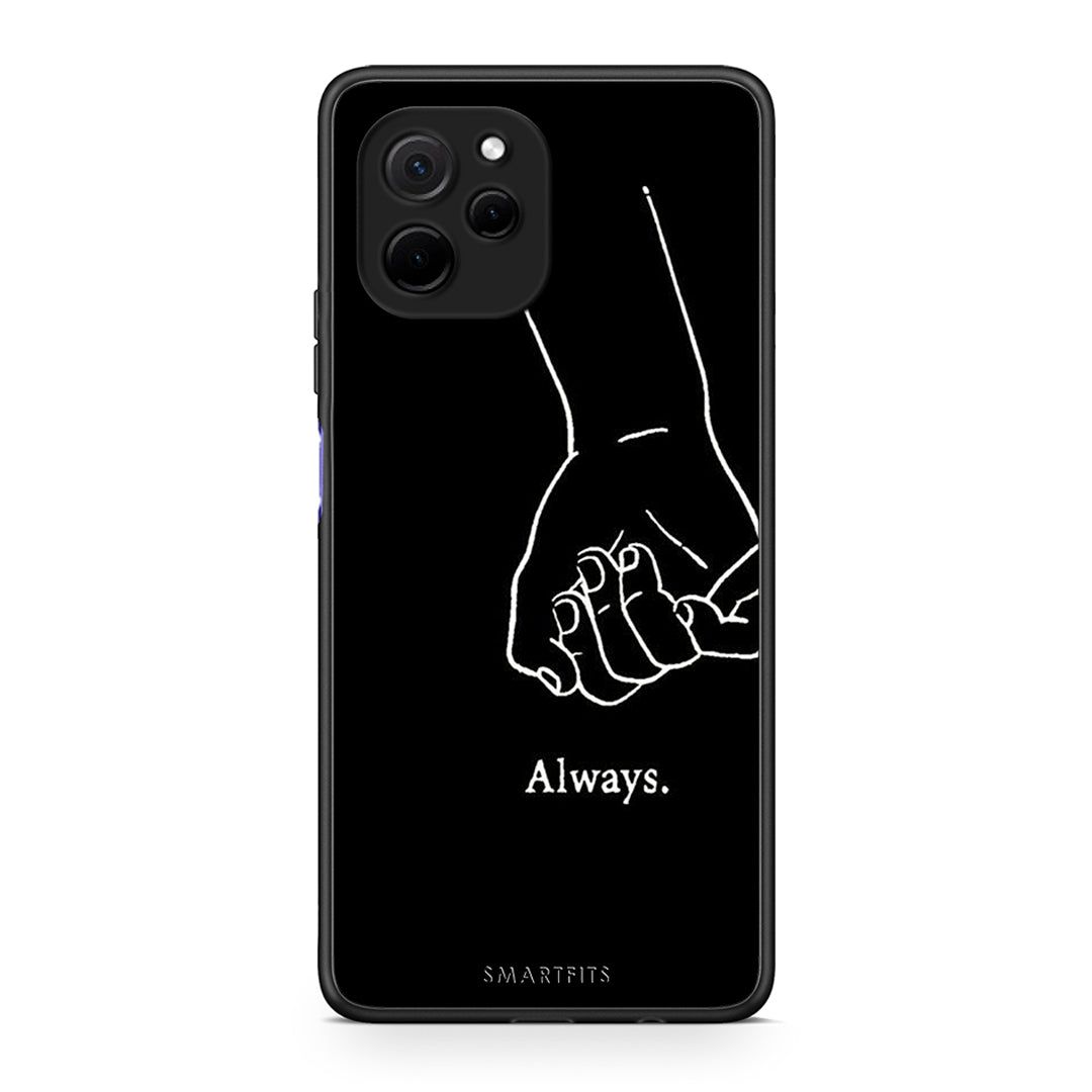 Θήκη Huawei Nova Y61 Always & Forever 1 από τη Smartfits με σχέδιο στο πίσω μέρος και μαύρο περίβλημα | Huawei Nova Y61 Always & Forever 1 Case with Colorful Back and Black Bezels