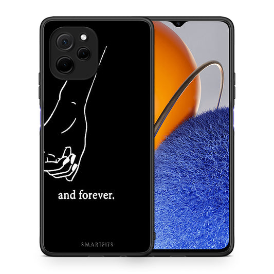 Θήκη Huawei Nova Y61 Always & Forever 2 από τη Smartfits με σχέδιο στο πίσω μέρος και μαύρο περίβλημα | Huawei Nova Y61 Always & Forever 2 Case with Colorful Back and Black Bezels