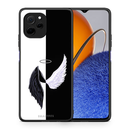 Θήκη Huawei Nova Y61 Angels Demons από τη Smartfits με σχέδιο στο πίσω μέρος και μαύρο περίβλημα | Huawei Nova Y61 Angels Demons Case with Colorful Back and Black Bezels