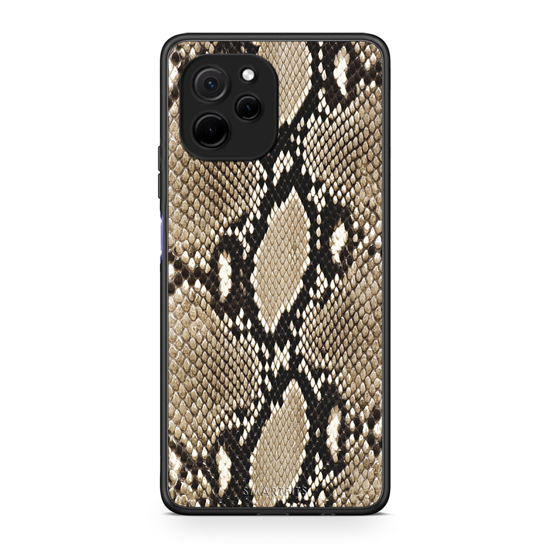 Θήκη Huawei Nova Y61 Animal Fashion Snake από τη Smartfits με σχέδιο στο πίσω μέρος και μαύρο περίβλημα | Huawei Nova Y61 Animal Fashion Snake Case with Colorful Back and Black Bezels