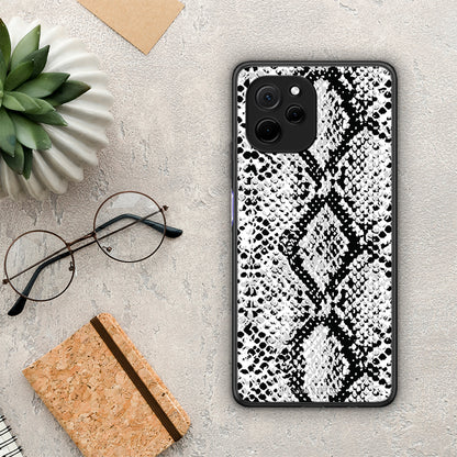 Θήκη Huawei Nova Y61 Animal White Snake από τη Smartfits με σχέδιο στο πίσω μέρος και μαύρο περίβλημα | Huawei Nova Y61 Animal White Snake Case with Colorful Back and Black Bezels