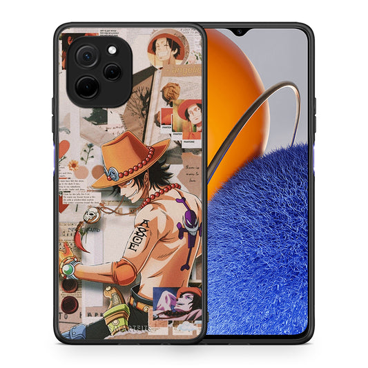 Θήκη Huawei Nova Y61 Anime Collage από τη Smartfits με σχέδιο στο πίσω μέρος και μαύρο περίβλημα | Huawei Nova Y61 Anime Collage Case with Colorful Back and Black Bezels
