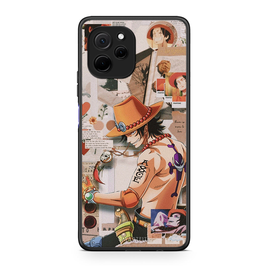 Θήκη Huawei Nova Y61 Anime Collage από τη Smartfits με σχέδιο στο πίσω μέρος και μαύρο περίβλημα | Huawei Nova Y61 Anime Collage Case with Colorful Back and Black Bezels