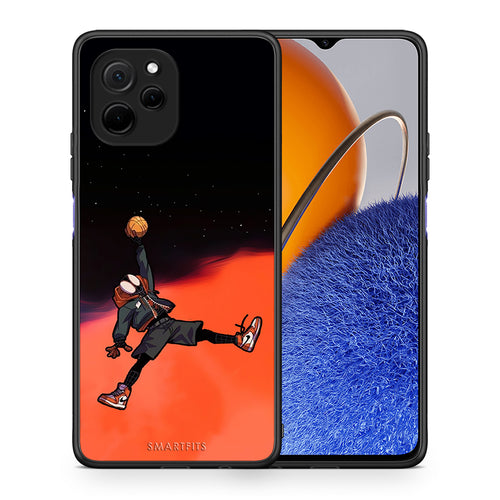Θήκη Huawei Nova Y61 Basketball Hero από τη Smartfits με σχέδιο στο πίσω μέρος και μαύρο περίβλημα | Huawei Nova Y61 Basketball Hero Case with Colorful Back and Black Bezels