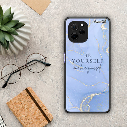 Θήκη Huawei Nova Y61 Be Yourself από τη Smartfits με σχέδιο στο πίσω μέρος και μαύρο περίβλημα | Huawei Nova Y61 Be Yourself Case with Colorful Back and Black Bezels