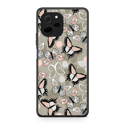 Θήκη Huawei Nova Y61 Boho Butterflies από τη Smartfits με σχέδιο στο πίσω μέρος και μαύρο περίβλημα | Huawei Nova Y61 Boho Butterflies Case with Colorful Back and Black Bezels