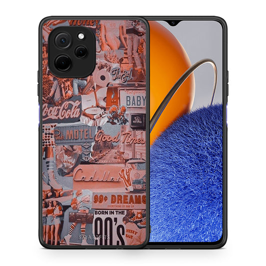 Θήκη Huawei Nova Y61 Born In 90s από τη Smartfits με σχέδιο στο πίσω μέρος και μαύρο περίβλημα | Huawei Nova Y61 Born In 90s Case with Colorful Back and Black Bezels