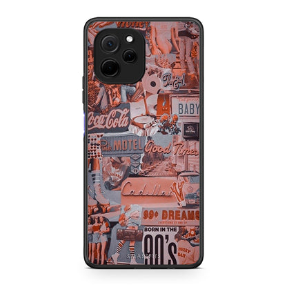Θήκη Huawei Nova Y61 Born In 90s από τη Smartfits με σχέδιο στο πίσω μέρος και μαύρο περίβλημα | Huawei Nova Y61 Born In 90s Case with Colorful Back and Black Bezels