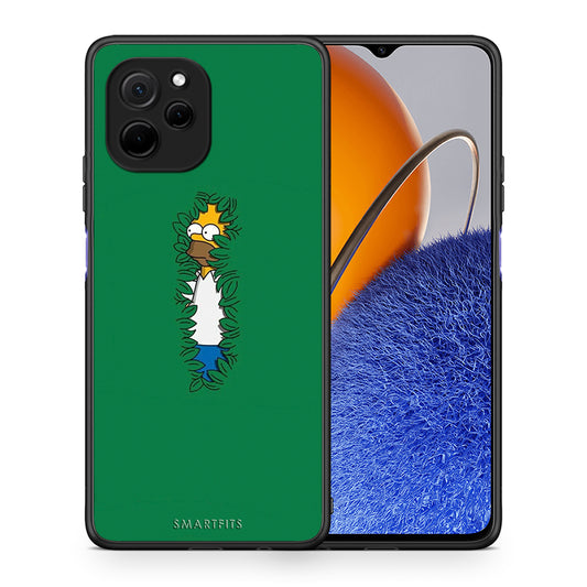 Θήκη Huawei Nova Y61 Bush Man από τη Smartfits με σχέδιο στο πίσω μέρος και μαύρο περίβλημα | Huawei Nova Y61 Bush Man Case with Colorful Back and Black Bezels