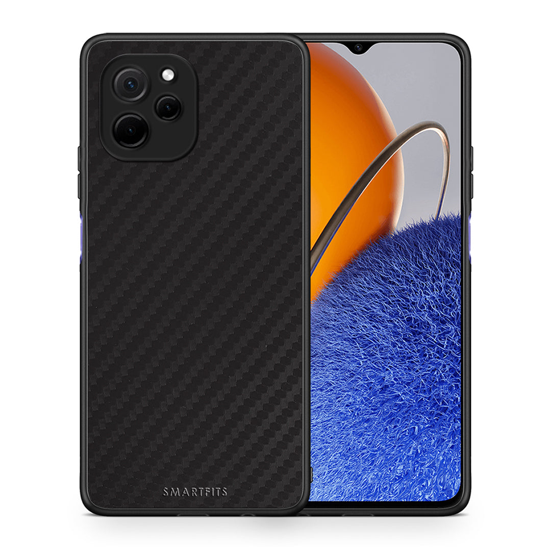Θήκη Huawei Nova Y61 Carbon Black από τη Smartfits με σχέδιο στο πίσω μέρος και μαύρο περίβλημα | Huawei Nova Y61 Carbon Black Case with Colorful Back and Black Bezels