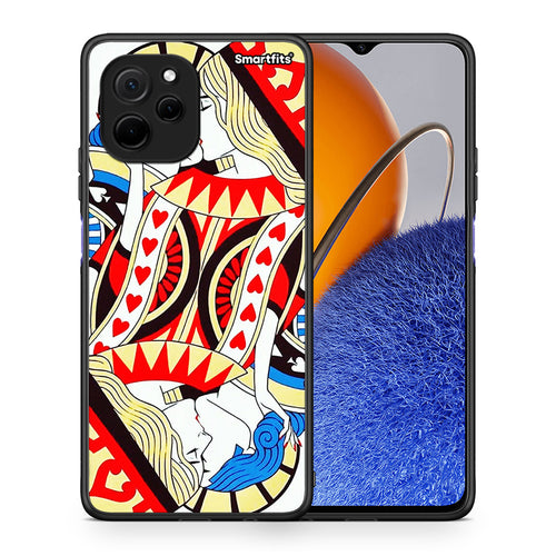 Θήκη Huawei Nova Y61 Card Love από τη Smartfits με σχέδιο στο πίσω μέρος και μαύρο περίβλημα | Huawei Nova Y61 Card Love Case with Colorful Back and Black Bezels