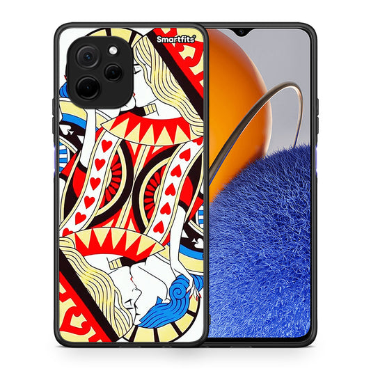 Θήκη Huawei Nova Y61 Card Love από τη Smartfits με σχέδιο στο πίσω μέρος και μαύρο περίβλημα | Huawei Nova Y61 Card Love Case with Colorful Back and Black Bezels