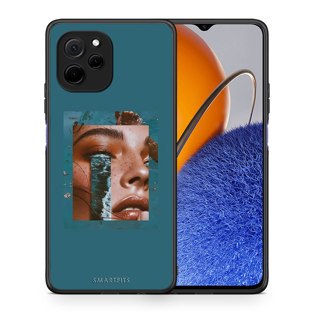 Θήκη Huawei Nova Y61 Cry An Ocean από τη Smartfits με σχέδιο στο πίσω μέρος και μαύρο περίβλημα | Huawei Nova Y61 Cry An Ocean Case with Colorful Back and Black Bezels
