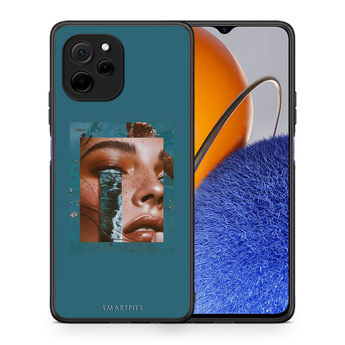 Θήκη Huawei Nova Y61 Cry An Ocean από τη Smartfits με σχέδιο στο πίσω μέρος και μαύρο περίβλημα | Huawei Nova Y61 Cry An Ocean Case with Colorful Back and Black Bezels