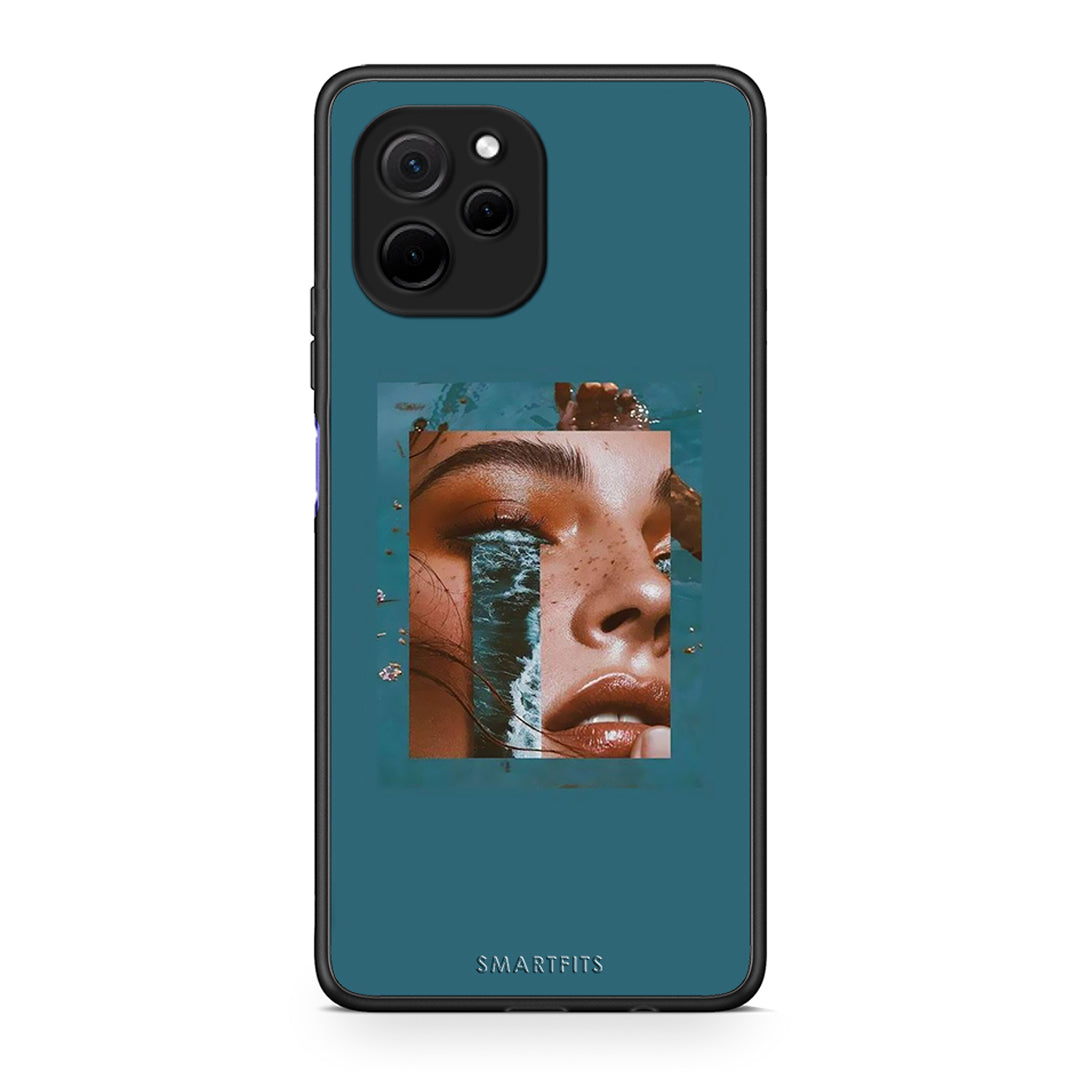 Θήκη Huawei Nova Y61 Cry An Ocean από τη Smartfits με σχέδιο στο πίσω μέρος και μαύρο περίβλημα | Huawei Nova Y61 Cry An Ocean Case with Colorful Back and Black Bezels