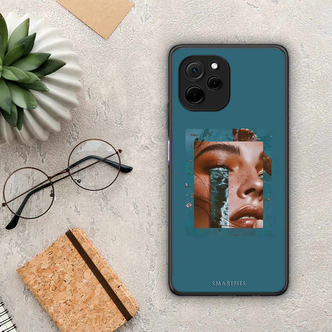 Θήκη Huawei Nova Y61 Cry An Ocean από τη Smartfits με σχέδιο στο πίσω μέρος και μαύρο περίβλημα | Huawei Nova Y61 Cry An Ocean Case with Colorful Back and Black Bezels