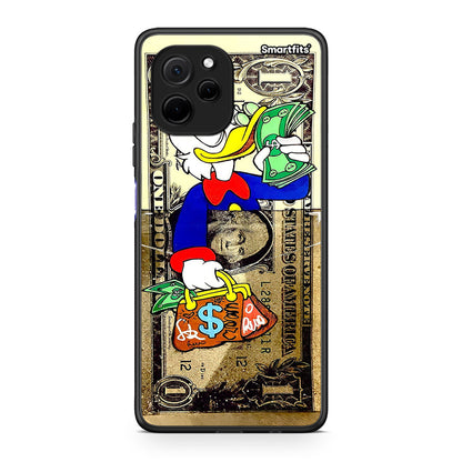 Θήκη Huawei Nova Y61 Duck Money από τη Smartfits με σχέδιο στο πίσω μέρος και μαύρο περίβλημα | Huawei Nova Y61 Duck Money Case with Colorful Back and Black Bezels