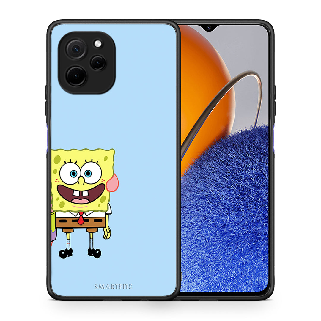 Θήκη Huawei Nova Y61 Friends Bob από τη Smartfits με σχέδιο στο πίσω μέρος και μαύρο περίβλημα | Huawei Nova Y61 Friends Bob Case with Colorful Back and Black Bezels