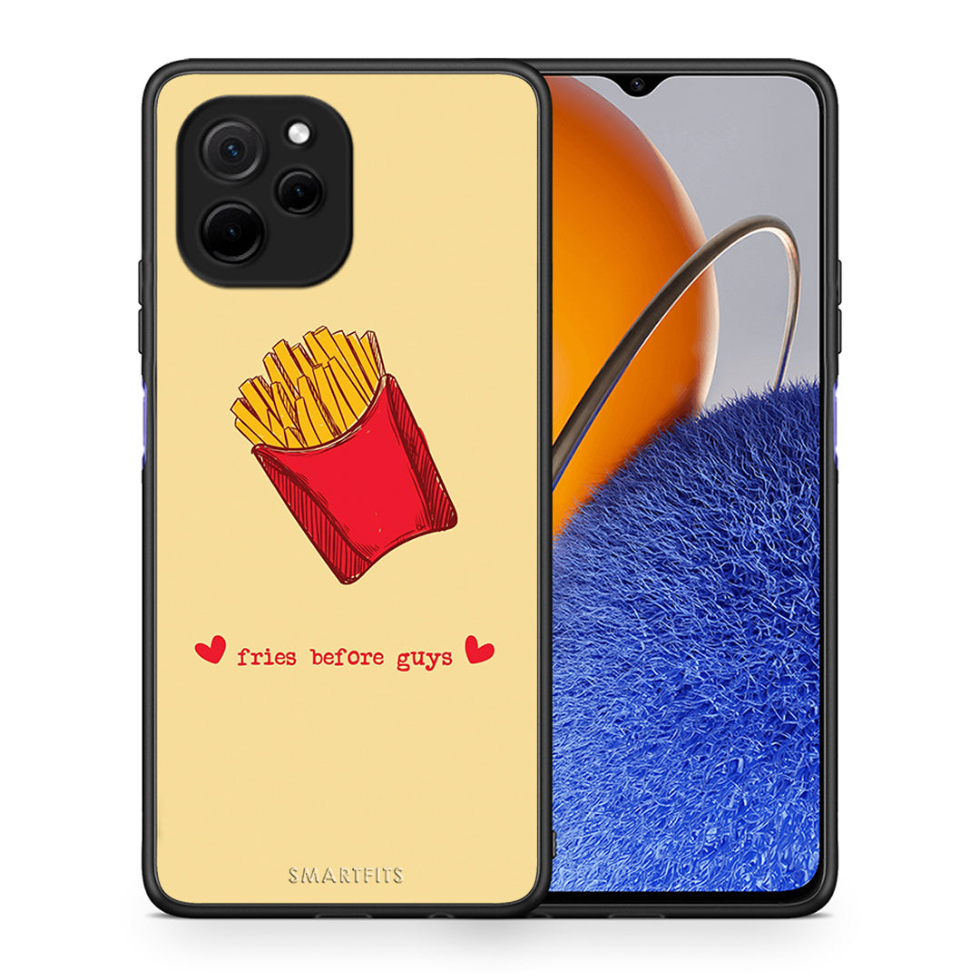 Θήκη Huawei Nova Y61 Fries Before Guys από τη Smartfits με σχέδιο στο πίσω μέρος και μαύρο περίβλημα | Huawei Nova Y61 Fries Before Guys Case with Colorful Back and Black Bezels