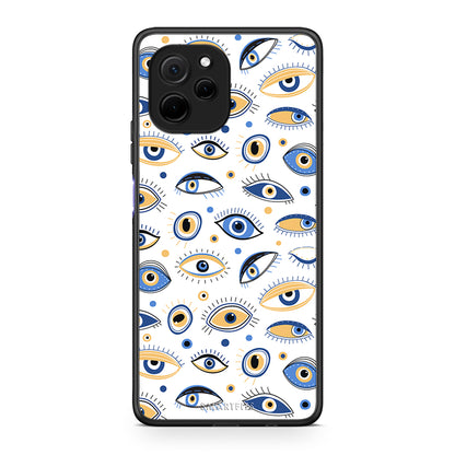 Θήκη Huawei Nova Y61 Ftou Ftou από τη Smartfits με σχέδιο στο πίσω μέρος και μαύρο περίβλημα | Huawei Nova Y61 Ftou Ftou Case with Colorful Back and Black Bezels