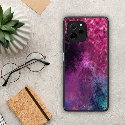 Θήκη Huawei Nova Y61 Galactic Aurora από τη Smartfits με σχέδιο στο πίσω μέρος και μαύρο περίβλημα | Huawei Nova Y61 Galactic Aurora Case with Colorful Back and Black Bezels