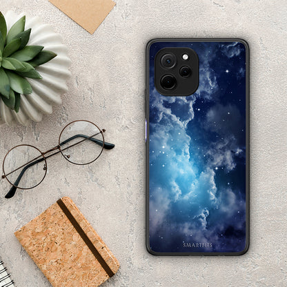 Θήκη Huawei Nova Y61 Galactic Blue Sky από τη Smartfits με σχέδιο στο πίσω μέρος και μαύρο περίβλημα | Huawei Nova Y61 Galactic Blue Sky Case with Colorful Back and Black Bezels