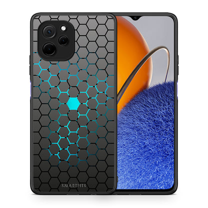 Θήκη Huawei Nova Y61 Geometric Hexagonal από τη Smartfits με σχέδιο στο πίσω μέρος και μαύρο περίβλημα | Huawei Nova Y61 Geometric Hexagonal Case with Colorful Back and Black Bezels
