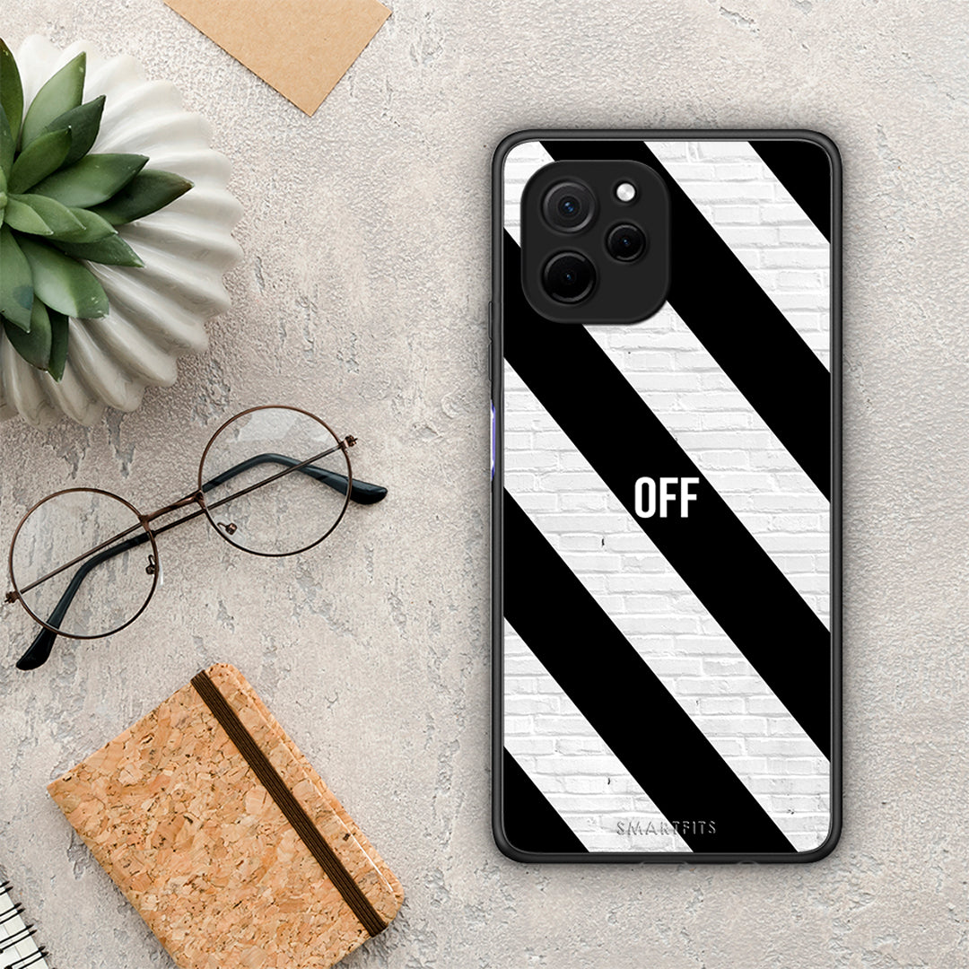 Θήκη Huawei Nova Y61 Get Off από τη Smartfits με σχέδιο στο πίσω μέρος και μαύρο περίβλημα | Huawei Nova Y61 Get Off Case with Colorful Back and Black Bezels