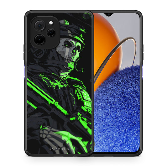 Θήκη Huawei Nova Y61 Green Soldier από τη Smartfits με σχέδιο στο πίσω μέρος και μαύρο περίβλημα | Huawei Nova Y61 Green Soldier Case with Colorful Back and Black Bezels