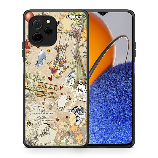 Θήκη Huawei Nova Y61 Happy Friends από τη Smartfits με σχέδιο στο πίσω μέρος και μαύρο περίβλημα | Huawei Nova Y61 Happy Friends Case with Colorful Back and Black Bezels