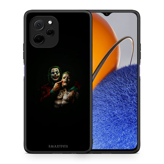 Θήκη Huawei Nova Y61 Hero Clown από τη Smartfits με σχέδιο στο πίσω μέρος και μαύρο περίβλημα | Huawei Nova Y61 Hero Clown Case with Colorful Back and Black Bezels