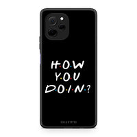 Thumbnail for Θήκη Huawei Nova Y61 How You Doin από τη Smartfits με σχέδιο στο πίσω μέρος και μαύρο περίβλημα | Huawei Nova Y61 How You Doin Case with Colorful Back and Black Bezels