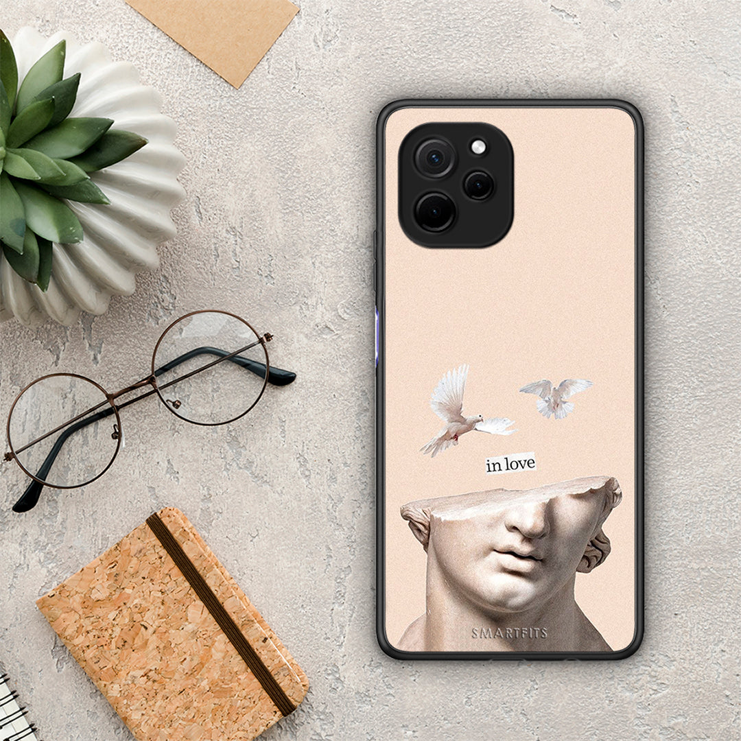 Θήκη Huawei Nova Y61 In Love από τη Smartfits με σχέδιο στο πίσω μέρος και μαύρο περίβλημα | Huawei Nova Y61 In Love Case with Colorful Back and Black Bezels