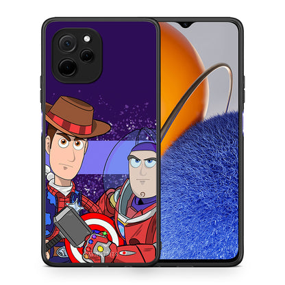Θήκη Huawei Nova Y61 Infinity Story από τη Smartfits με σχέδιο στο πίσω μέρος και μαύρο περίβλημα | Huawei Nova Y61 Infinity Story Case with Colorful Back and Black Bezels