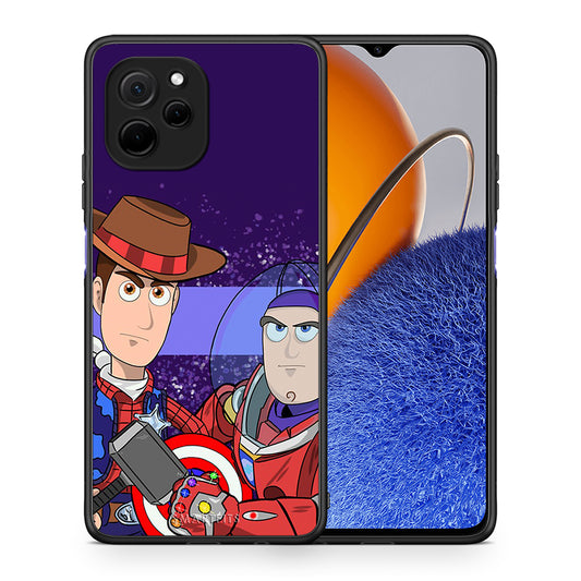 Θήκη Huawei Nova Y61 Infinity Story από τη Smartfits με σχέδιο στο πίσω μέρος και μαύρο περίβλημα | Huawei Nova Y61 Infinity Story Case with Colorful Back and Black Bezels