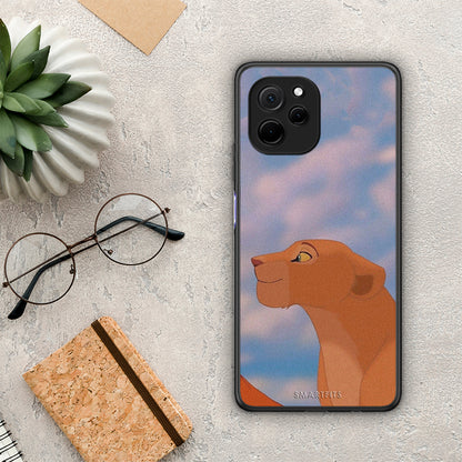 Θήκη Huawei Nova Y61 Lion Love 2 από τη Smartfits με σχέδιο στο πίσω μέρος και μαύρο περίβλημα | Huawei Nova Y61 Lion Love 2 Case with Colorful Back and Black Bezels