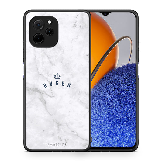 Θήκη Huawei Nova Y61 Marble Queen από τη Smartfits με σχέδιο στο πίσω μέρος και μαύρο περίβλημα | Huawei Nova Y61 Marble Queen Case with Colorful Back and Black Bezels