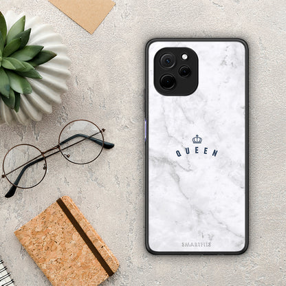 Θήκη Huawei Nova Y61 Marble Queen από τη Smartfits με σχέδιο στο πίσω μέρος και μαύρο περίβλημα | Huawei Nova Y61 Marble Queen Case with Colorful Back and Black Bezels