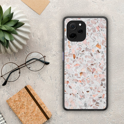 Θήκη Huawei Nova Y61 Marble Terrazzo από τη Smartfits με σχέδιο στο πίσω μέρος και μαύρο περίβλημα | Huawei Nova Y61 Marble Terrazzo Case with Colorful Back and Black Bezels