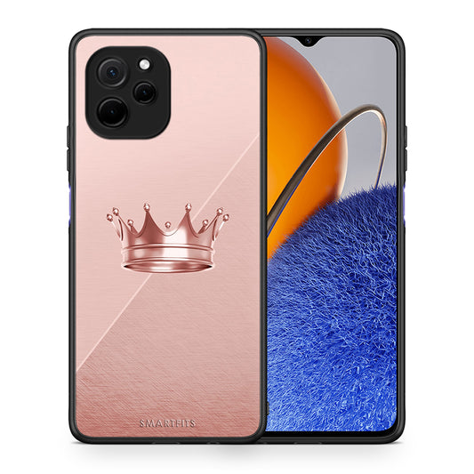 Θήκη Huawei Nova Y61 Minimal Crown από τη Smartfits με σχέδιο στο πίσω μέρος και μαύρο περίβλημα | Huawei Nova Y61 Minimal Crown Case with Colorful Back and Black Bezels