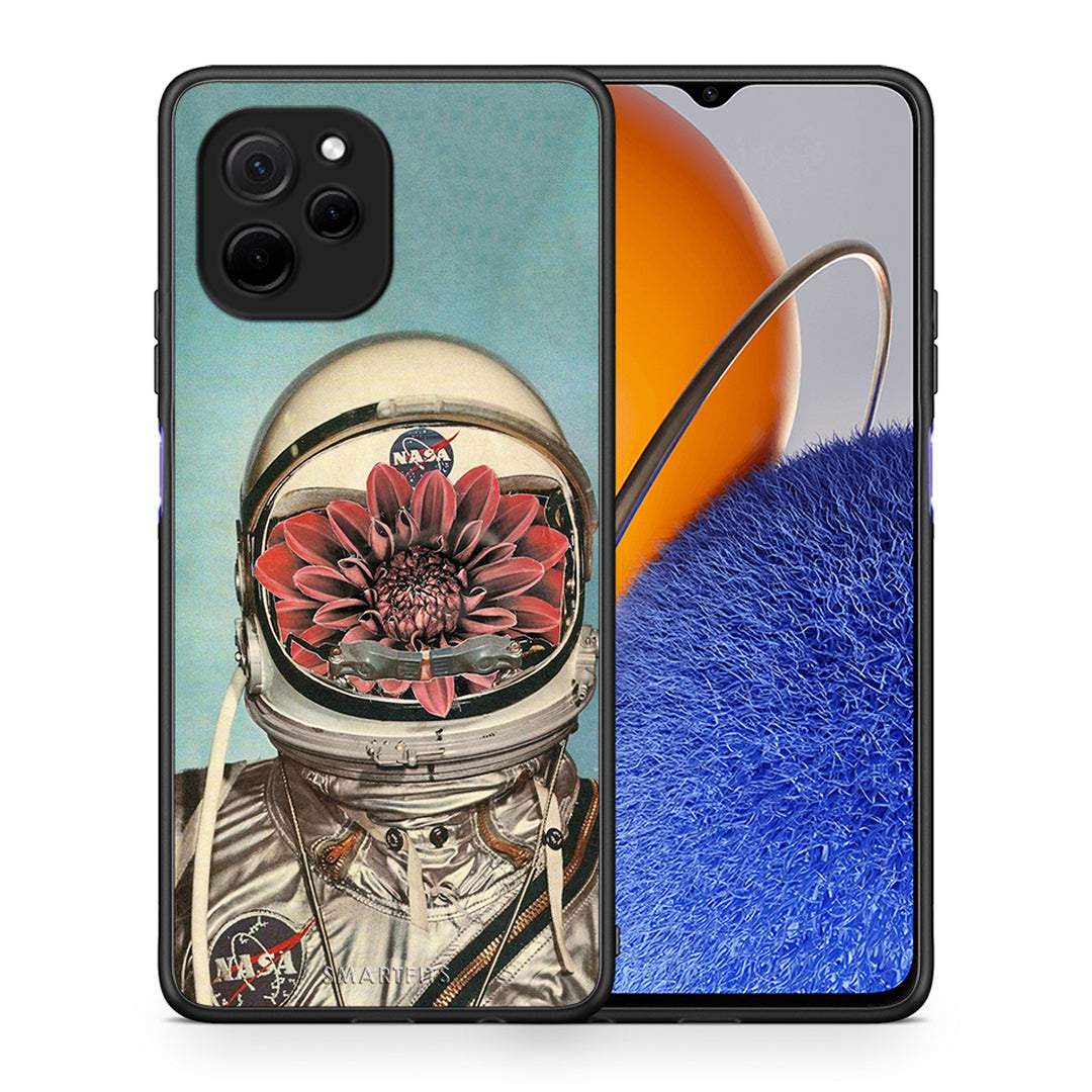 Θήκη Huawei Nova Y61 Nasa Bloom από τη Smartfits με σχέδιο στο πίσω μέρος και μαύρο περίβλημα | Huawei Nova Y61 Nasa Bloom Case with Colorful Back and Black Bezels