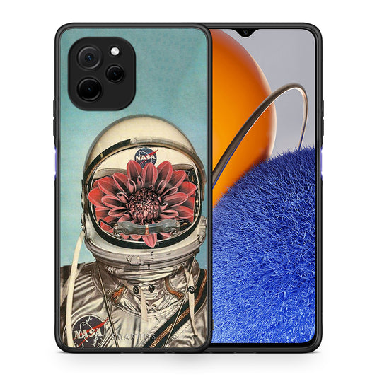 Θήκη Huawei Nova Y61 Nasa Bloom από τη Smartfits με σχέδιο στο πίσω μέρος και μαύρο περίβλημα | Huawei Nova Y61 Nasa Bloom Case with Colorful Back and Black Bezels