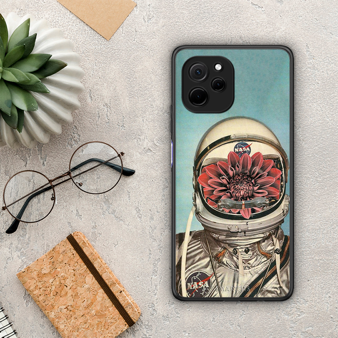 Θήκη Huawei Nova Y61 Nasa Bloom από τη Smartfits με σχέδιο στο πίσω μέρος και μαύρο περίβλημα | Huawei Nova Y61 Nasa Bloom Case with Colorful Back and Black Bezels