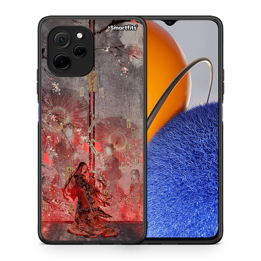 Θήκη Huawei Nova Y61 Nezuko Kamado από τη Smartfits με σχέδιο στο πίσω μέρος και μαύρο περίβλημα | Huawei Nova Y61 Nezuko Kamado Case with Colorful Back and Black Bezels